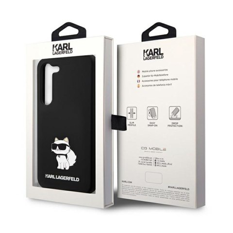 Karl Lagerfeld Silicone Choupette - Etui Samsung Galaxy S24+ (czarny) Karl Lagerfeld Silicone Choupette - Etui Samsung Galaxy S24+ (czarny)