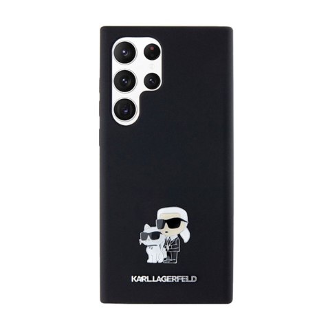 Karl Lagerfeld Silicone Karl & Choupette Metal Pin - Etui Samsung Galaxy S24 Ultra (czarny) Karl Lagerfeld Silicone Karl & Choupette Metal Pin - Etui Samsung Galaxy S24 Ultra (czarny)