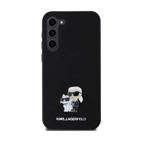 Karl Lagerfeld Silicone Karl & Choupette Metal Pin - Etui Samsung Galaxy S24+ (czarny) Karl Lagerfeld Silicone Karl & Choupette Metal Pin - Etui Samsung Galaxy S24+ (czarny)