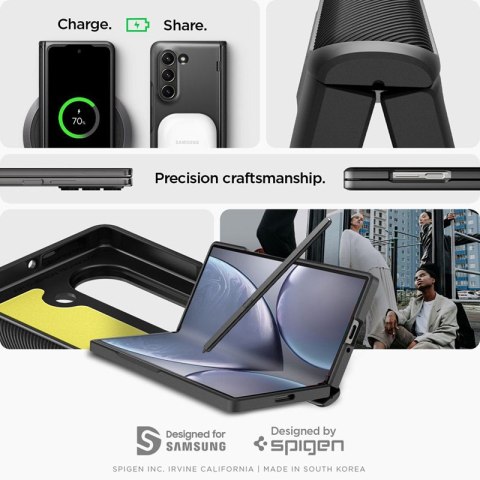 Spigen Slim Armor Pro - Etui do Samsung Galaxy Z Fold 6 (Czarny) Spigen Slim Armor Pro - Etui do Samsung Galaxy Z Fold 6 (Czarny)