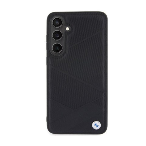 BMW Signature Leather Crossing Lines Pattern - Etui Samsung Galaxy S24 (czarny) BMW Signature Leather Crossing Lines Pattern - Etui Samsung Galaxy S24 (czarny)
