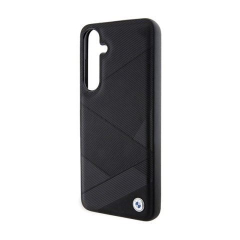 BMW Signature Leather Crossing Lines Pattern - Etui Samsung Galaxy S24 (czarny) BMW Signature Leather Crossing Lines Pattern - Etui Samsung Galaxy S24 (czarny)