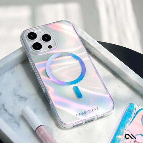 Case-Mate Soap Bubble MagSafe - Etui iPhone 16 Pro Max (Iridescent) Case-Mate Soap Bubble MagSafe - Etui iPhone 16 Pro Max (Iridescent)