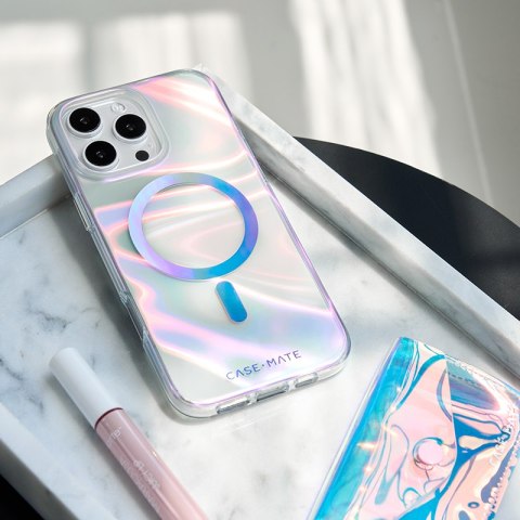 Case-Mate Soap Bubble MagSafe - Etui iPhone 16 Pro Max (Iridescent) Case-Mate Soap Bubble MagSafe - Etui iPhone 16 Pro Max (Iridescent)
