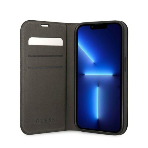 Guess 4G Metal Camera Outline Booktype Case - Etui iPhone 14 Pro (czarny) Guess 4G Metal Camera Outline Booktype Case - Etui iPhone 14 Pro (czarny)