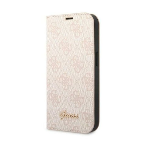 Guess 4G Metal Camera Outline Booktype Case - Etui iPhone 14 Pro (różowy) Guess 4G Metal Camera Outline Booktype Case - Etui iPhone 14 Pro (różowy)