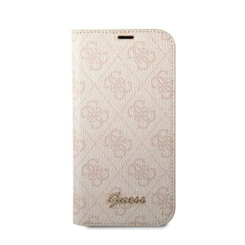 Guess 4G Metal Camera Outline Booktype Case - Etui iPhone 14 Pro (różowy) Guess 4G Metal Camera Outline Booktype Case - Etui iPhone 14 Pro (różowy)