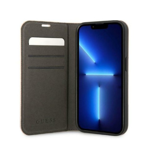 Guess 4G Metal Camera Outline Booktype Case - Etui iPhone 14 Pro (różowy) Guess 4G Metal Camera Outline Booktype Case - Etui iPhone 14 Pro (różowy)