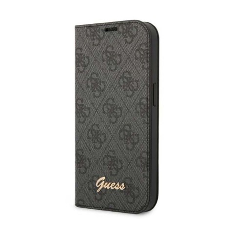 Guess 4G Metal Camera Outline Booktype Case - Etui iPhone 14 (czarny) Guess 4G Metal Camera Outline Booktype Case - Etui iPhone 14 (czarny)