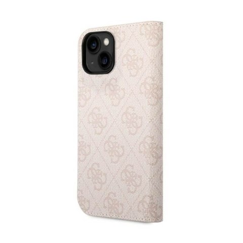 Guess 4G Metal Camera Outline Booktype Case - Etui iPhone 14 (różowy) Guess 4G Metal Camera Outline Booktype Case - Etui iPhone 14 (różowy)