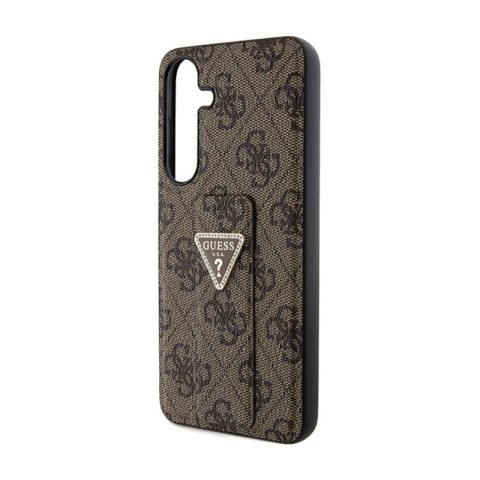 Guess Grip Stand 4G Triangle Strass Logo - Etui Samsung Galaxy S24 (brązowy) Guess Grip Stand 4G Triangle Strass Logo - Etui Samsung Galaxy S24 (brązowy)