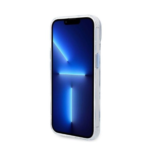 Guess Metal Outline Magsafe - Etui iPhone 14 Plus (przezroczysty / niebieski) Guess Metal Outline Magsafe - Etui iPhone 14 Plus (przezroczysty / niebieski)