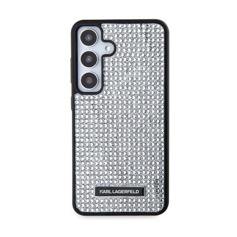 Karl Lagerfeld Rhinestone Metal Logo - Etui Samsung Galaxy S24 (srebrny) Karl Lagerfeld Rhinestone Metal Logo - Etui Samsung Galaxy S24 (srebrny)