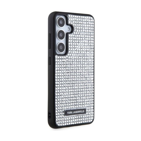 Karl Lagerfeld Rhinestone Metal Logo - Etui Samsung Galaxy S24 (srebrny) Karl Lagerfeld Rhinestone Metal Logo - Etui Samsung Galaxy S24 (srebrny)