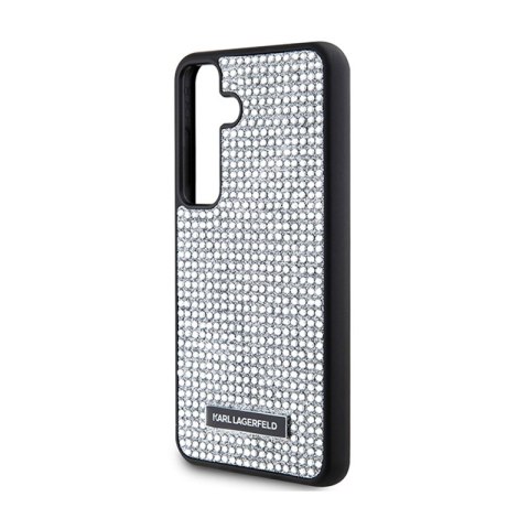 Karl Lagerfeld Rhinestone Metal Logo - Etui Samsung Galaxy S24 (srebrny) Karl Lagerfeld Rhinestone Metal Logo - Etui Samsung Galaxy S24 (srebrny)