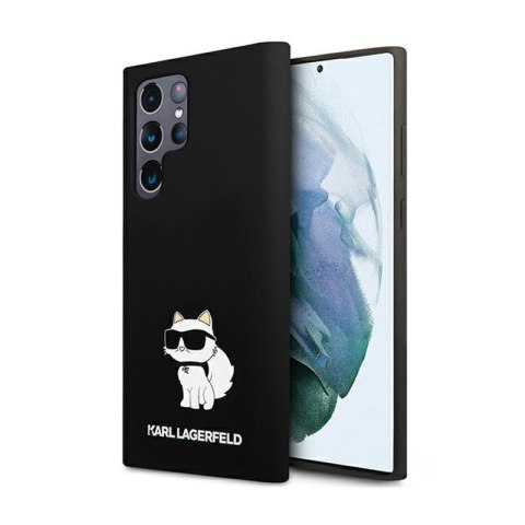 Karl Lagerfeld Silicone Choupette - Etui Samsung Galaxy S24 Ultra (czarny) Karl Lagerfeld Silicone Choupette - Etui Samsung Galaxy S24 Ultra (czarny)