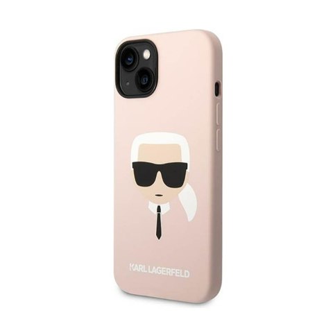 Karl Lagerfeld Silicone Ikonik Karl`s Head - Etui iPhone 14 Plus (różowy) Karl Lagerfeld Silicone Ikonik Karl`s Head - Etui iPhone 14 Plus (różowy)