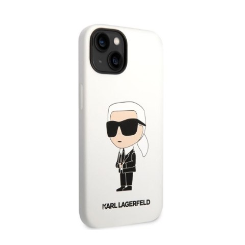 Karl Lagerfeld Silicone NFT Ikonik - Etui iPhone 14 Plus (biały) Karl Lagerfeld Silicone NFT Ikonik - Etui iPhone 14 Plus (biały)
