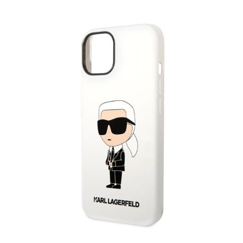 Karl Lagerfeld Silicone NFT Ikonik - Etui iPhone 14 Plus (biały) Karl Lagerfeld Silicone NFT Ikonik - Etui iPhone 14 Plus (biały)