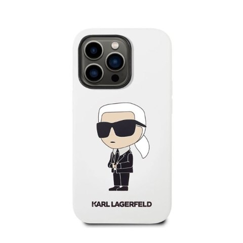 Karl Lagerfeld Silicone NFT Ikonik - Etui iPhone 14 Pro (biały) Karl Lagerfeld Silicone NFT Ikonik - Etui iPhone 14 Pro (biały)