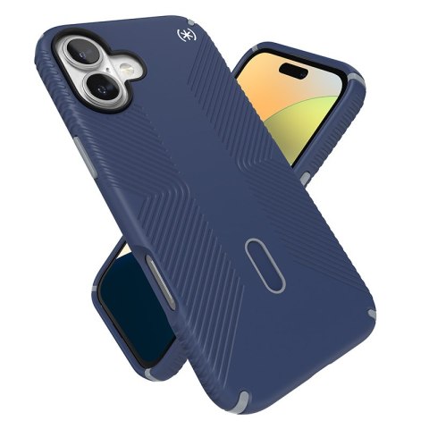 Speck Presidio2 Grip ClickLock & MagSafe - Etui iPhone 16 Plus (Coastal Blue / Dust Grey / White) Speck Presidio2 Grip ClickLock & MagSafe - Etui iPhone 16 Plus (Coastal Blue / Dust Grey / White)