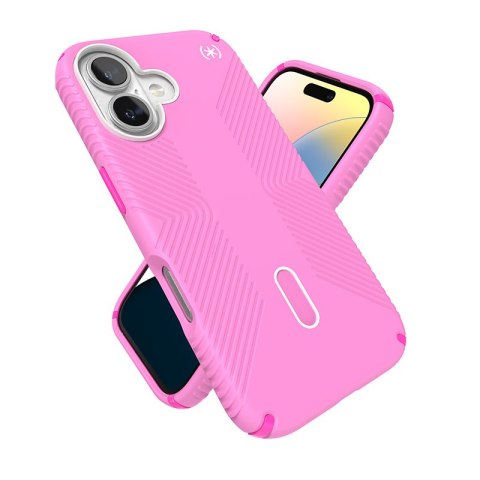 Speck Presidio2 Grip ClickLock & MagSafe - Etui iPhone 16 (True Pink / Shocking Pink / White) Speck Presidio2 Grip ClickLock & MagSafe - Etui iPhone 16 (True Pink / Shocking Pink / White)
