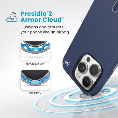 Speck Presidio2 Pro ClickLock & MagSafe - Etui iPhone 16 Pro (Coastal Blue / Dust Grey / White) Speck Presidio2 Pro ClickLock & MagSafe - Etui iPhone 16 Pro (Coastal Blue / Dust Grey / White)