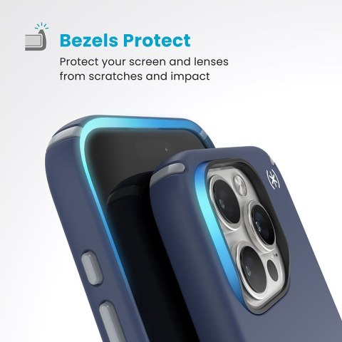 Speck Presidio2 Pro ClickLock & MagSafe - Etui iPhone 16 Pro (Coastal Blue / Dust Grey / White) Speck Presidio2 Pro ClickLock & MagSafe - Etui iPhone 16 Pro (Coastal Blue / Dust Grey / White)