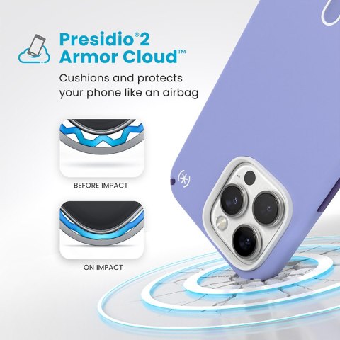 Speck Presidio2 Pro ClickLock & MagSafe - Etui iPhone 16 Pro Max (Future Lavender / Cassis Purple / White) Speck Presidio2 Pro ClickLock & MagSafe - Etui iPhone 16 Pro Max (Future Lavender / Cassis Purple / White)