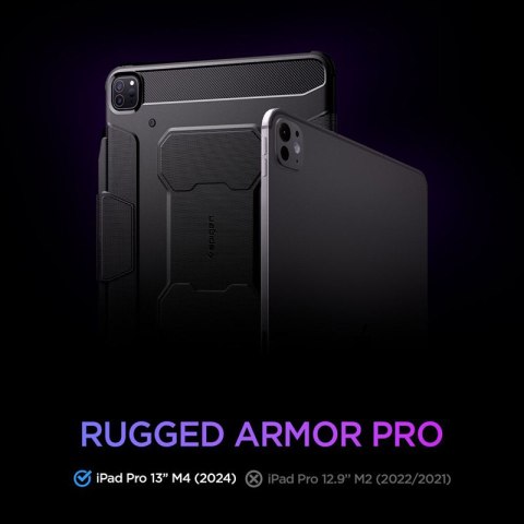 Spigen Rugged Armor Pro - Etui do iPad Pro 13" (M4, 2024) (Black) Spigen Rugged Armor Pro - Etui do iPad Pro 13" (M4, 2024) (Black)