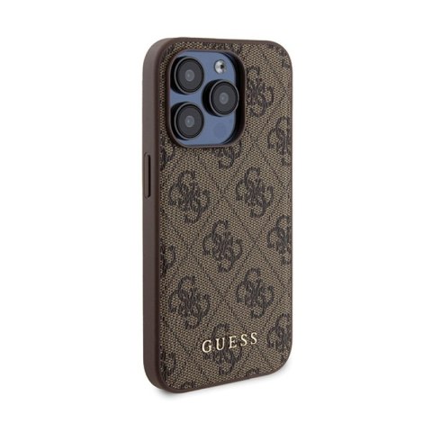 Guess Bundle Pack MagSafe 4G Metal Gold Logo - Zestaw etui + Power Bank 5000mAh MagSafe iPhone 15 Pro Max (brązowy) Guess Bundle Pack MagSafe 4G Metal Gold Logo - Zestaw etui + Power Bank 5000mAh MagSafe iPhone 15 Pro Max (brązowy)