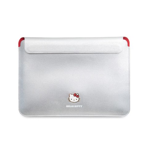 Hello Kitty PU Metal Logo Sleeve - Etui na notebooka 13" / 14" (srebrny) Hello Kitty PU Metal Logo Sleeve - Etui na notebooka 13" / 14" (srebrny)