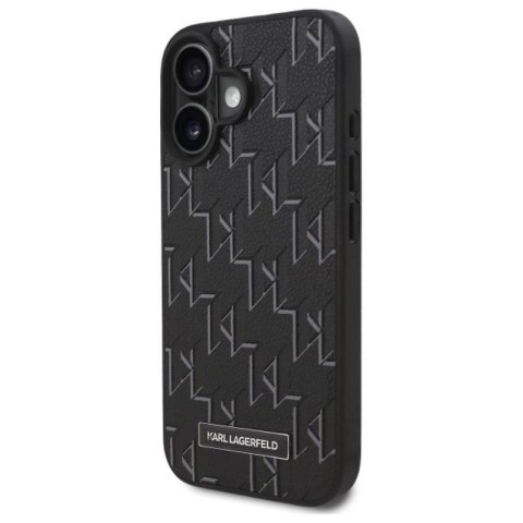Karl Lagerfeld Hot Stamp MagSafe - Etui iPhone 16 Plus (czarny) Karl Lagerfeld Hot Stamp MagSafe - Etui iPhone 16 Plus (czarny)