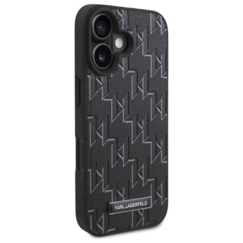 Karl Lagerfeld Hot Stamp MagSafe - Etui iPhone 16 Plus (czarny) Karl Lagerfeld Hot Stamp MagSafe - Etui iPhone 16 Plus (czarny)