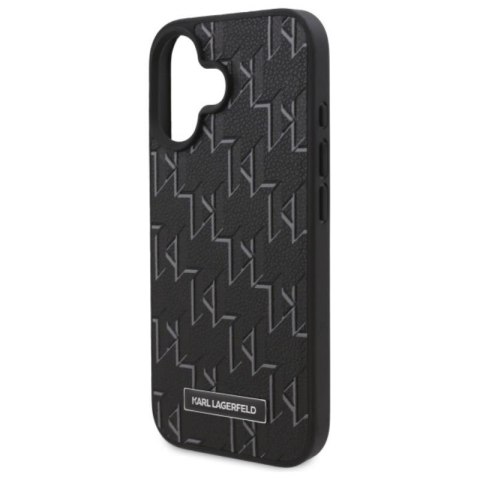 Karl Lagerfeld Hot Stamp MagSafe - Etui iPhone 16 Plus (czarny) Karl Lagerfeld Hot Stamp MagSafe - Etui iPhone 16 Plus (czarny)