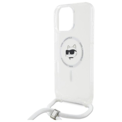 Karl Lagerfeld IML Choupette Head & Cord MagSafe - Etui iPhone 16 Pro Max (przezroczysty) Karl Lagerfeld IML Choupette Head & Cord MagSafe - Etui iPhone 16 Pro Max (przezroczysty)