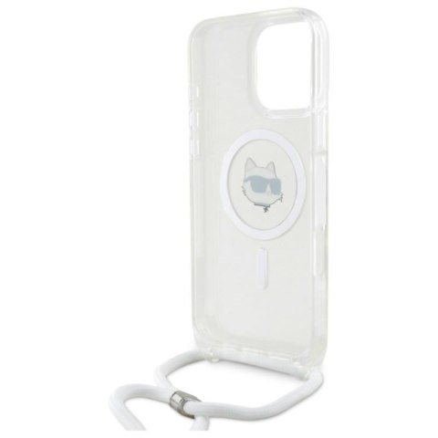 Karl Lagerfeld IML Choupette Head & Cord MagSafe - Etui iPhone 16 Pro Max (przezroczysty) Karl Lagerfeld IML Choupette Head & Cord MagSafe - Etui iPhone 16 Pro Max (przezroczysty)