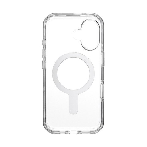 Speck Presidio Perfect-Clear ClickLock & MagSafe - Etui iPhone 16 (Clear / Chrome Finish / Serene Silver) Speck Presidio Perfect-Clear ClickLock & MagSafe - Etui iPhone 16 (Clear / Chrome Finish / Serene Silver)
