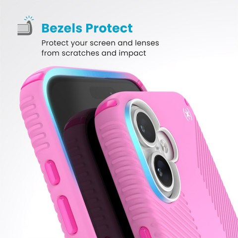 Speck Presidio2 Grip ClickLock & MagSafe - Etui iPhone 16 Plus (True Pink / Shocking Pink / White) Speck Presidio2 Grip ClickLock & MagSafe - Etui iPhone 16 Plus (True Pink / Shocking Pink / White)