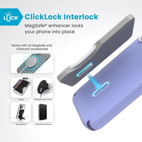 Speck Presidio2 Pro ClickLock & MagSafe - Etui iPhone 16 (Future Lavender / Cassis Purple / White) Speck Presidio2 Pro ClickLock & MagSafe - Etui iPhone 16 (Future Lavender / Cassis Purple / White)