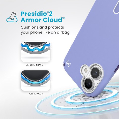 Speck Presidio2 Pro ClickLock & MagSafe - Etui iPhone 16 (Future Lavender / Cassis Purple / White) Speck Presidio2 Pro ClickLock & MagSafe - Etui iPhone 16 (Future Lavender / Cassis Purple / White)