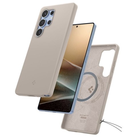Spigen Silicone Fit Mag MagSafe - Etui do Samsung Galaxy S25 Ultra (Natural Titanium) Spigen Silicone Fit Mag MagSafe - Etui do Samsung Galaxy S25 Ultra (Natural Titanium)