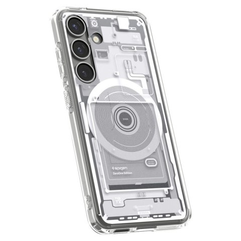 Spigen Ultra Hybrid Mag MagSafe - Etui do Samsung Galaxy S25 (Zero One White) Spigen Ultra Hybrid Mag MagSafe - Etui do Samsung Galaxy S25 (Zero One White)