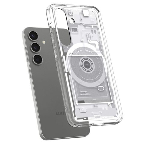 Spigen Ultra Hybrid Mag MagSafe - Etui do Samsung Galaxy S25 (Zero One White) Spigen Ultra Hybrid Mag MagSafe - Etui do Samsung Galaxy S25 (Zero One White)