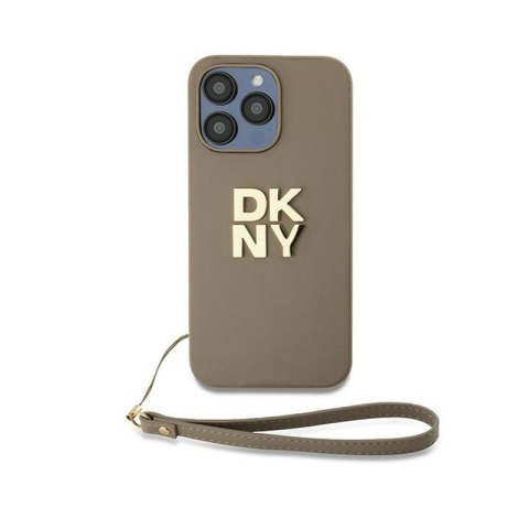 DKNY Wrist Strap Stock Logo - Etui iPhone 15 Pro Max (beżowy) DKNY Wrist Strap Stock Logo - Etui iPhone 15 Pro Max (beżowy)