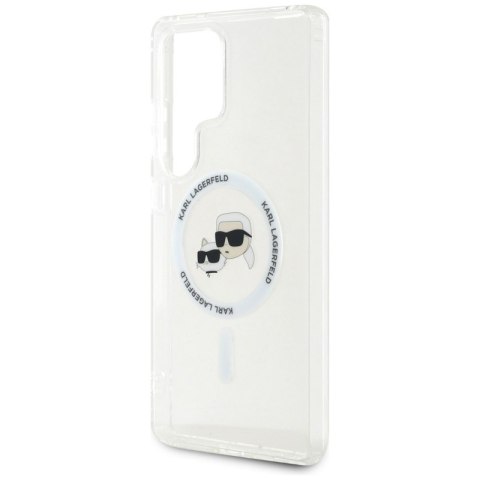 Karl Lagerfeld Button Karl & Choupette Heads Printed Logo MagSafe - Etui Samsung Galaxy S25 Ultra (biały) Karl Lagerfeld Button Karl & Choupette Heads Printed Logo MagSafe - Etui Samsung Galaxy S25 Ultra (biały)