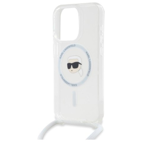 Karl Lagerfeld Crossbody IML Karl Head MagSafe - Etui iPhone 16 Pro Max (przezroczysty) Karl Lagerfeld Crossbody IML Karl Head MagSafe - Etui iPhone 16 Pro Max (przezroczysty)