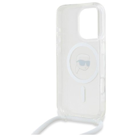 Karl Lagerfeld Crossbody IML Karl Head MagSafe - Etui iPhone 16 Pro Max (przezroczysty) Karl Lagerfeld Crossbody IML Karl Head MagSafe - Etui iPhone 16 Pro Max (przezroczysty)