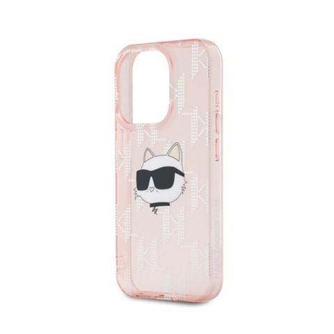 Karl Lagerfeld IML Choupette Head & Monogram - Etui iPhone 15 Pro Max (różowy) Karl Lagerfeld IML Choupette Head & Monogram - Etui iPhone 15 Pro Max (różowy)