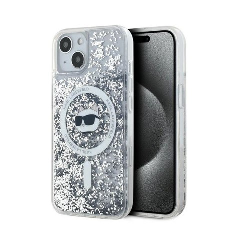 Karl Lagerfeld Liquid Glitter Choupette Head MagSafe - Etui iPhone 14 / 15 / 13 (przezroczysty) Karl Lagerfeld Liquid Glitter Choupette Head MagSafe - Etui iPhone 14 / 15 / 13 (przezroczysty)
